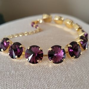 Austrian Crystal Bracelet in Gold
